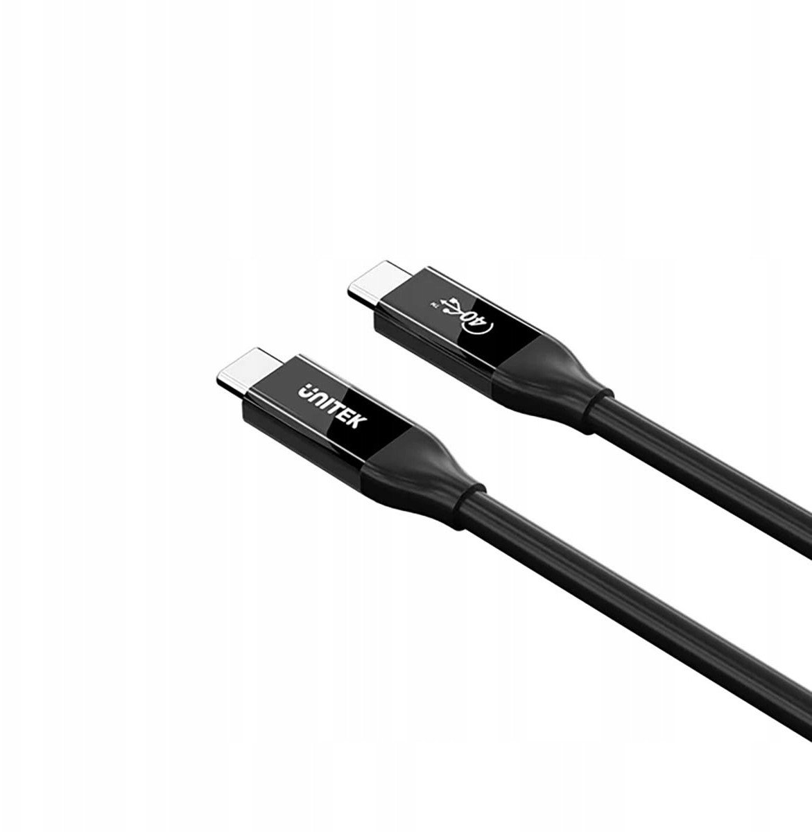 Kabllo USB C Unitek USB 4.0, 2m, 100W PD, 40 Gbps, e zezë