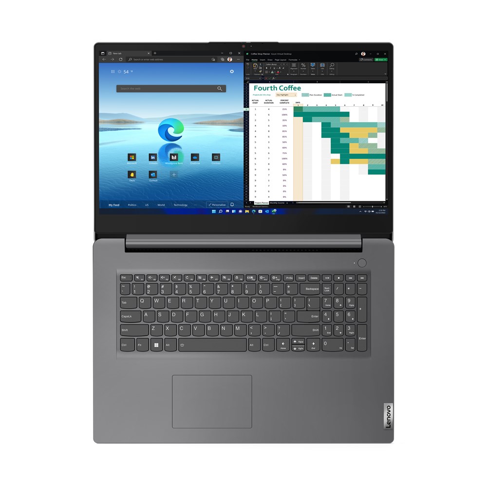 Laptop Lenovo V17 G4 IRU, 17.3", biznes, gri