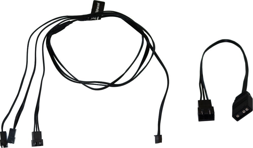 Kabllo Y RGB digjital Alphacool, 3 lidhje JST 3 pin, 60cm, i zi