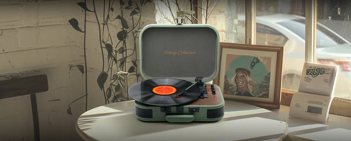 Gramafon Muse MT-207 PGR, Bluetooth, USB, jeshil