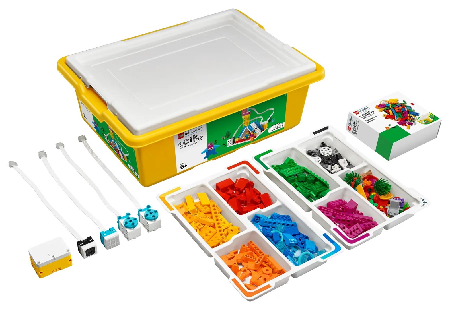 Set edukativ LEGO Education SPIKE Essential, 449 pjesë, me sensorë dhe motorë, shumëngjyrësh