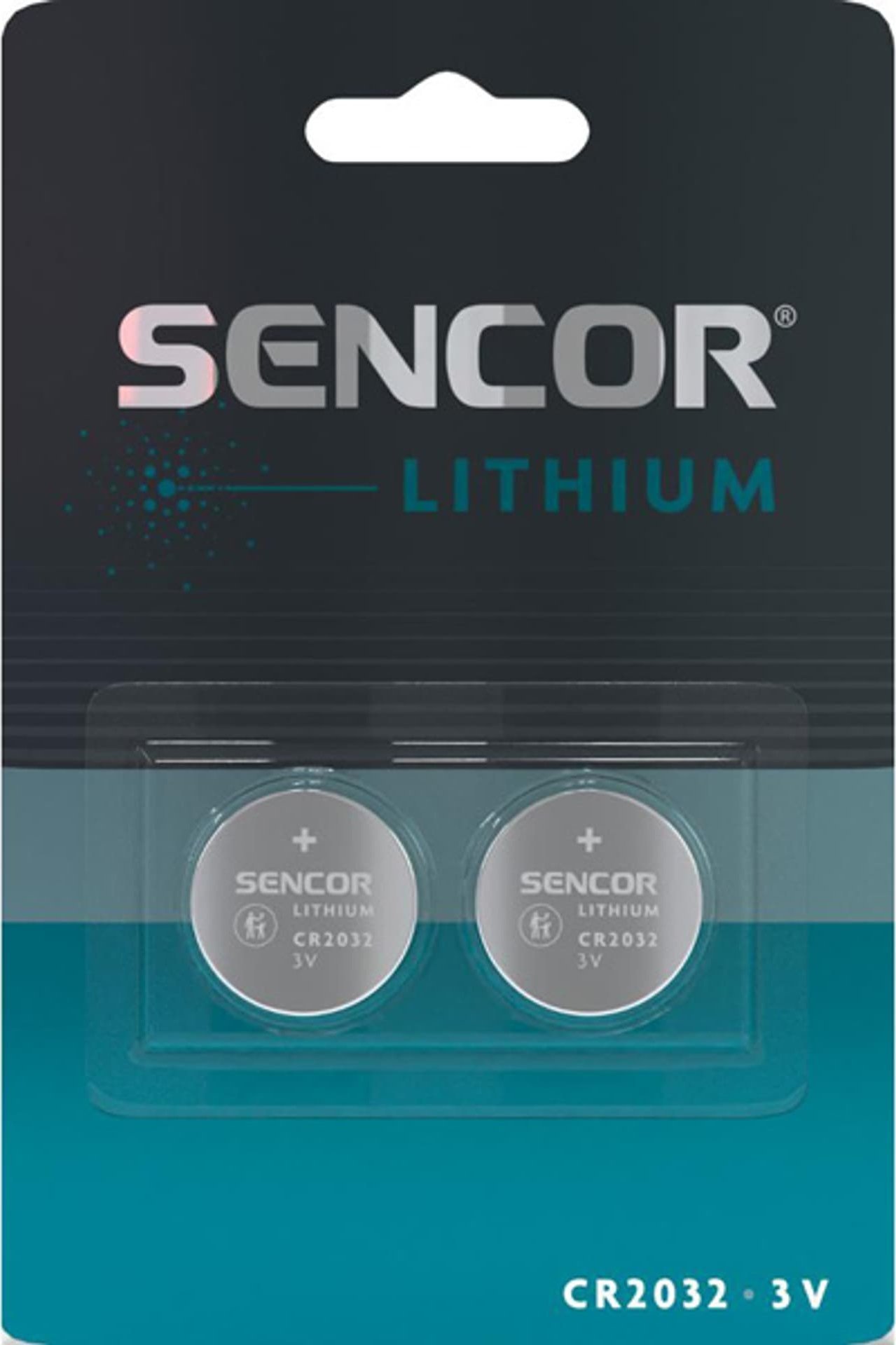 Литиумски батерии Sencor CR2032, 3 V, пакување 2 парчиња