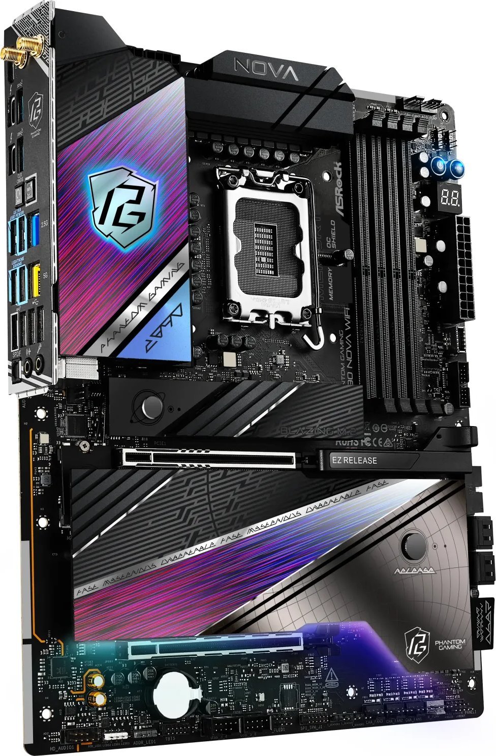 Motherboard Asrock Phantom Gaming Z890 Nova WiFi, Intel LGA1851, DDR5, ATX