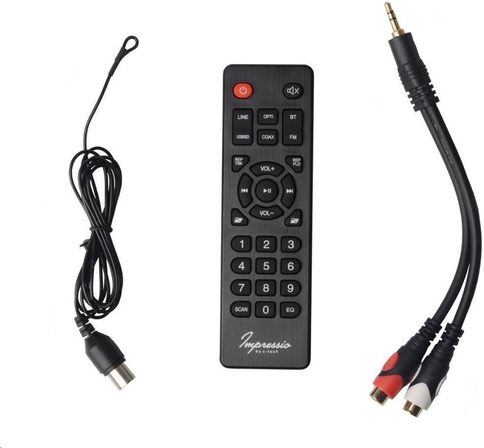 Altoparlantë C TECH Impressio Virtus, 100W RMS, Bluetooth, të zinj