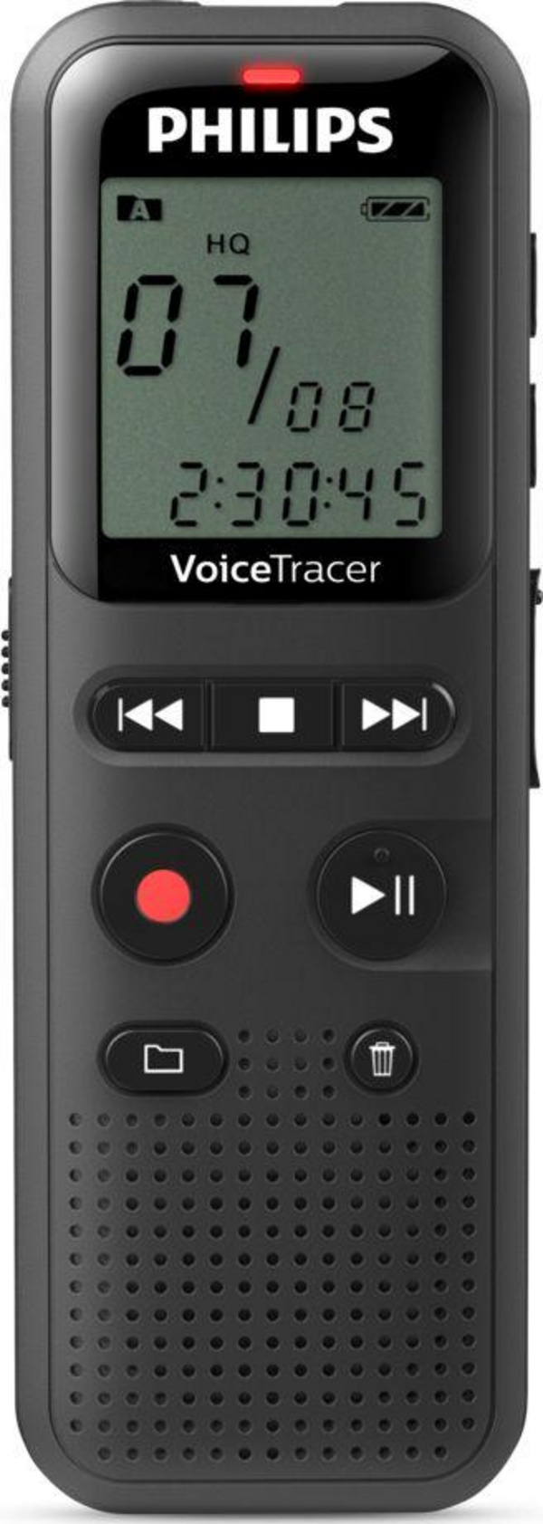 Regjistrues zëri Philips DVT1160, i zi