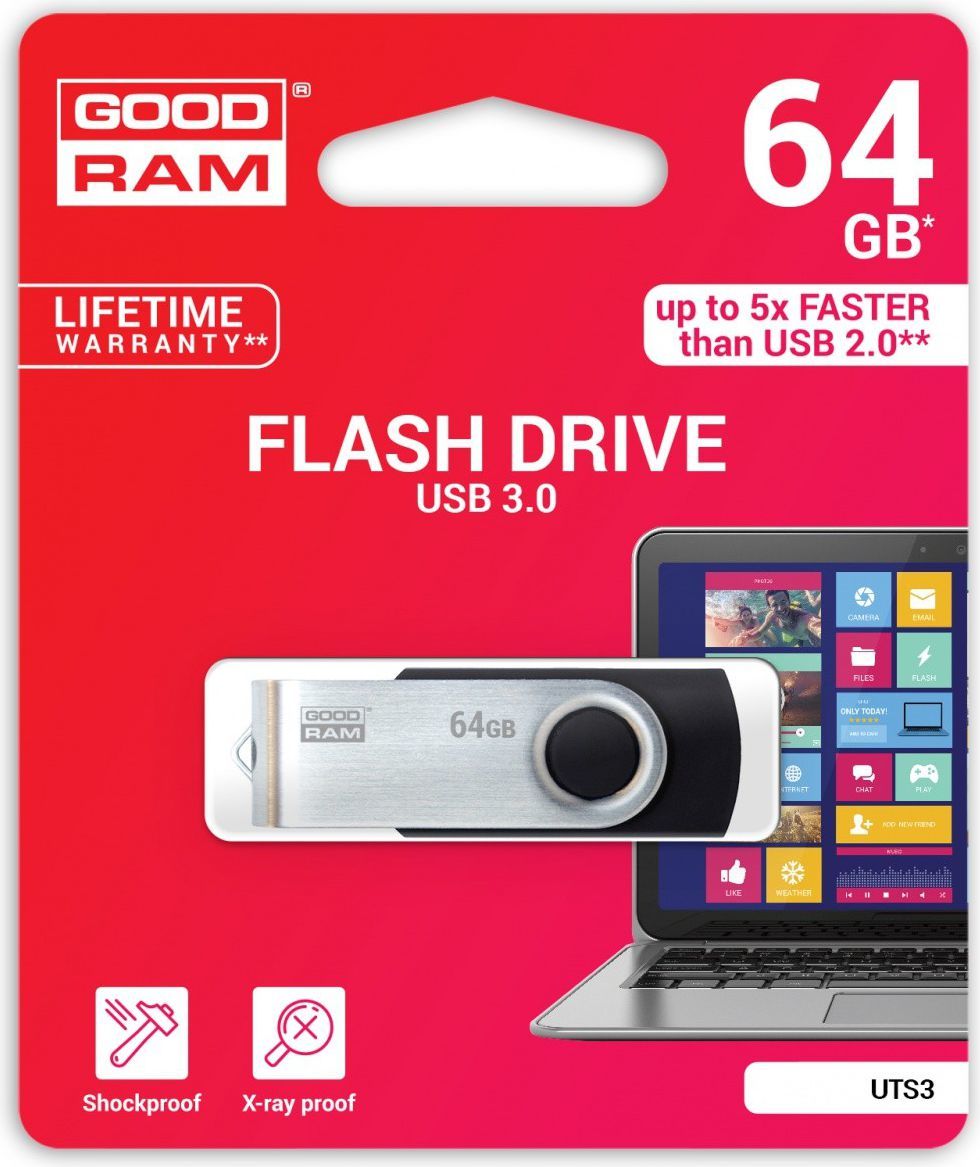 Flash Drive GoodRam UTS3 64 GB (UTS3-0640K0R11) 2