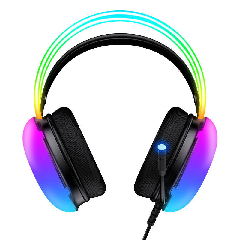 Kufje gaming ONIKUMA Professional, me mikrofon, RGB, me kabllo, të zeza 2
