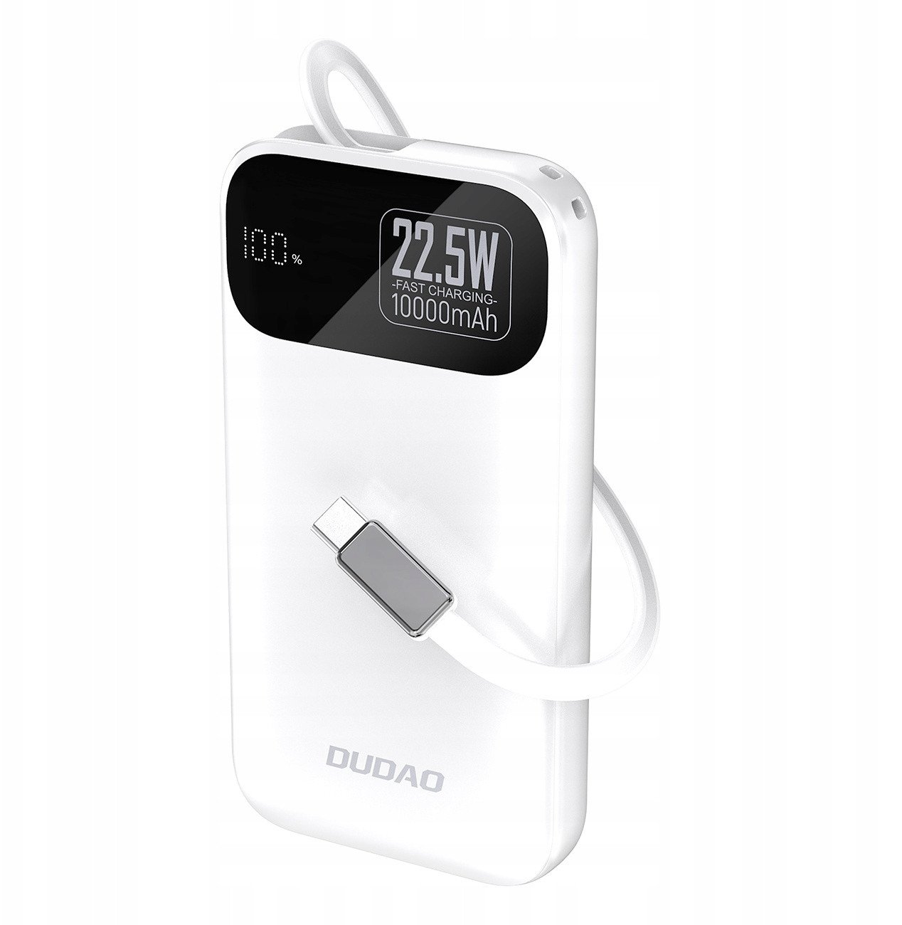 Надворешна батерија Dudao K31, 10000mAh, 22.5W PD, бела