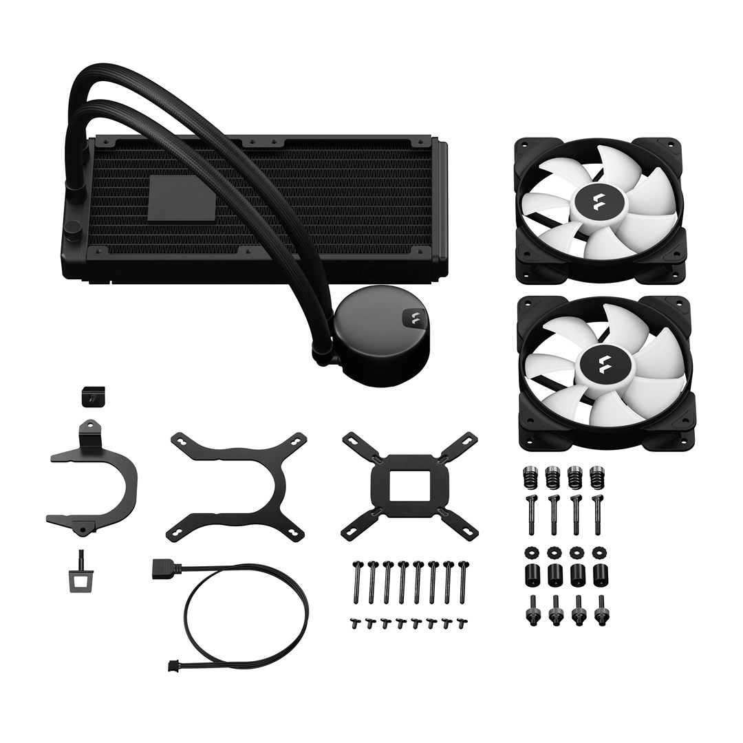 Ftohës me ujë Fractal Design Lumen S24 v2 RGB, 280mm, i zi