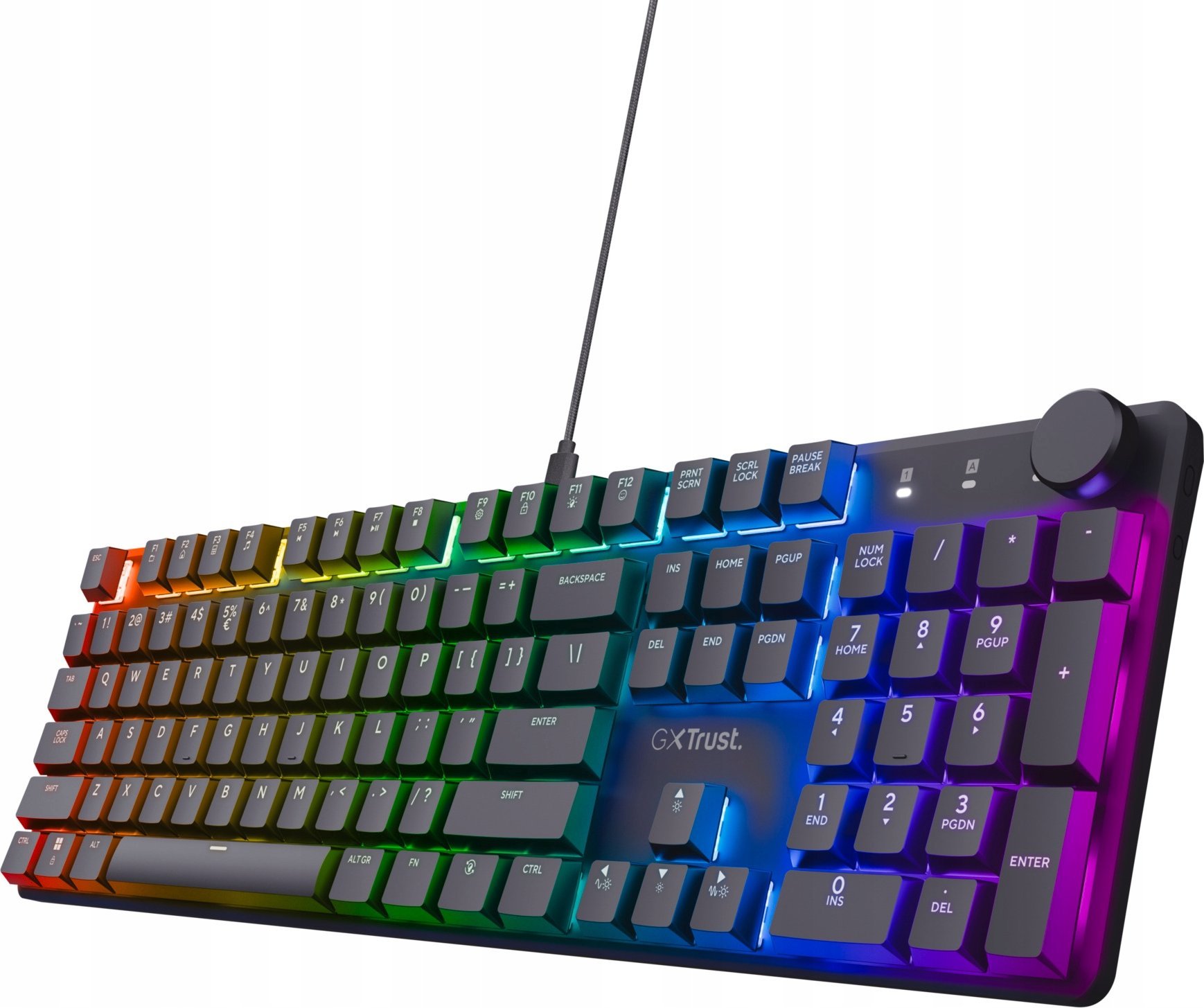 Tastierë gaming Trust GXT866 Torix, mekanike, programueshme, e zezë