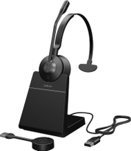 Слушалки Jabra Engage 55 SE UC Mono, USB, со база за полнење, црни