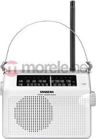 Radio portative Sangean PR-D6, AM FM MW, analoge, e bardhë