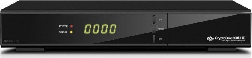 Marrës satelitor CryptoBox AB 800UHD, 4K UHD, USB multimedial, i zi