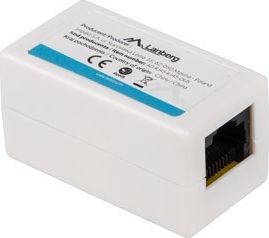 Ndarës rrjeti Lanberg AD-RJ45-RJ45-OU6, 1x RJ45 hyrje, 1x RJ45 dalje, i bardhë