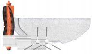 Set aksesorësh për fshesë robot Ezviz CS-RA-KIT06 RE5 RE5 Plus, furça dhe filtra HEPA