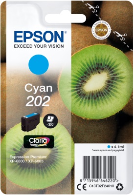 Ngjyrë Epson 202 Premium, 1ml, cyan