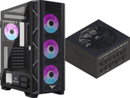 Set kasë PC PREYON Nest Meshy Plus me PSU PREYON Eagle Power Gold 850W, ATX, e zezë