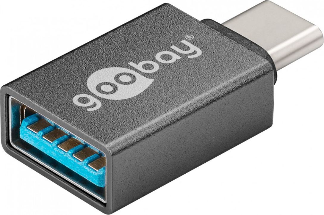 Adapter USB-C në USB-A Pro, USB 3.1, gri