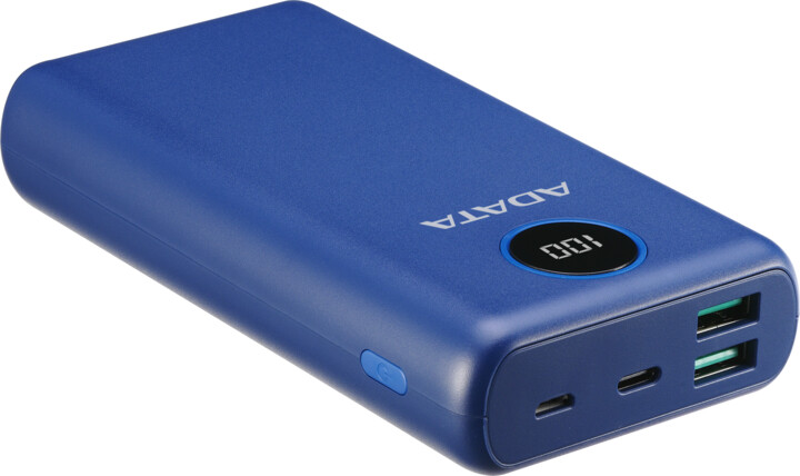 Powerbank ADATA P20000QCD, 20000mAh, i kaltër