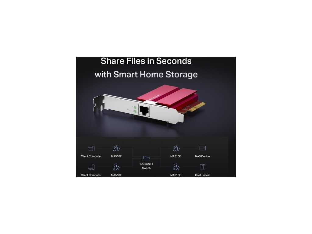 Kartë rrjeti Mercusys MA510E, PCIe, 10 Gb, e zezë