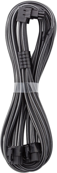Kabllo lidhëse CableMod C-Series Pro, 16-pin në 2x 8-pin PCIe, 90°, carbon