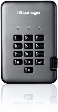 Hard disk i jashtëm iStorage DiskAshur PRO2, 4TB, USB 3.2, XTS AES 256 bit, i zi