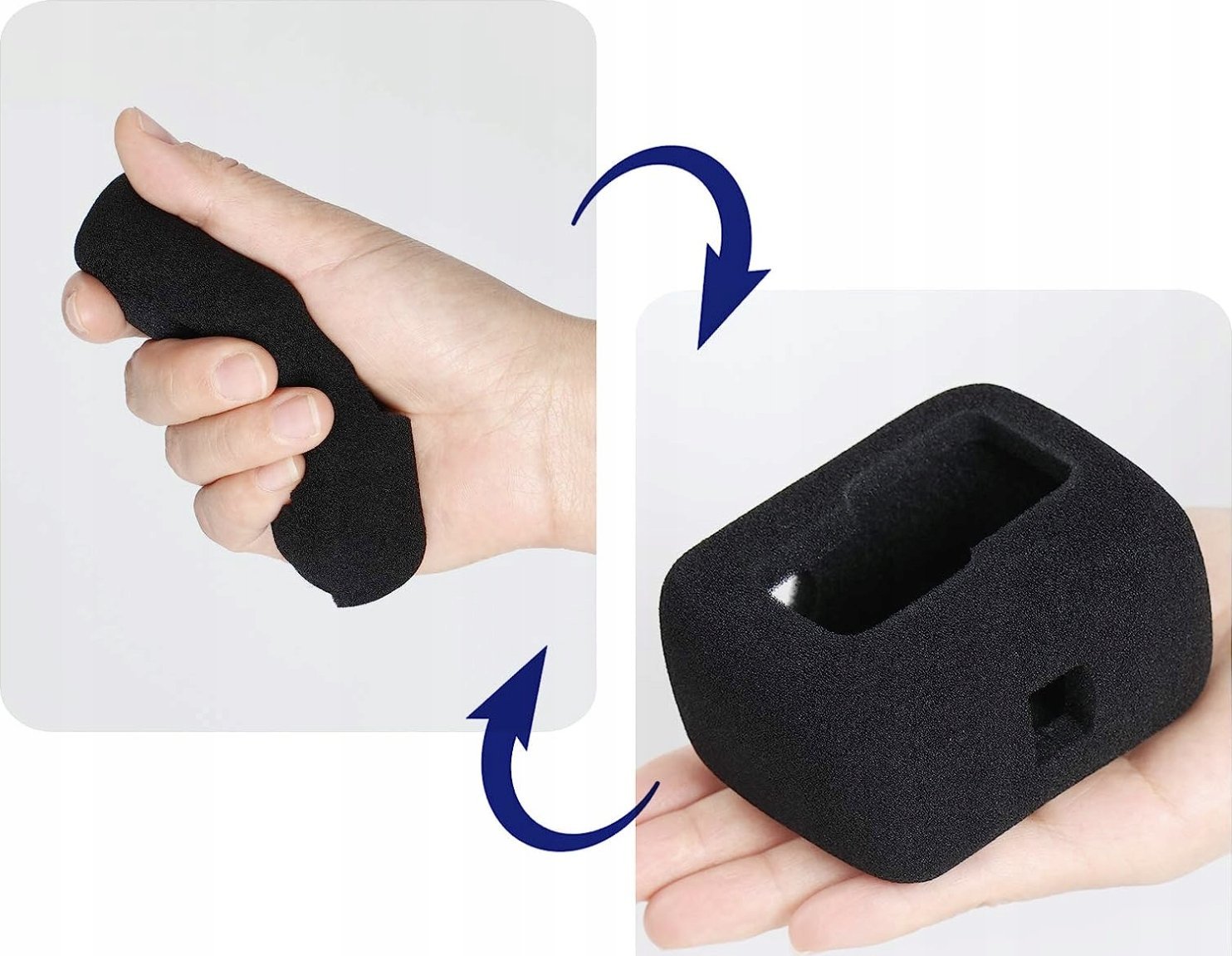 Kornizë montuese XREC Frame Housing për GoPro Hero 5 4 Session, plastike, e zezë