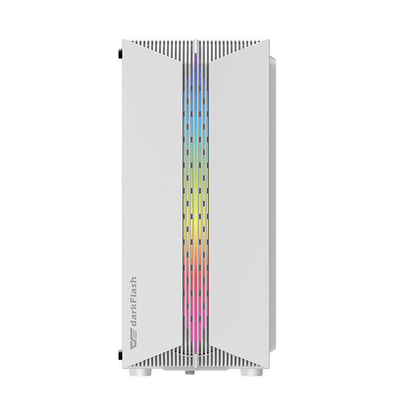 Kabinet kompjuteri Darkflash DK151, ATX Mid Tower, ARGB, i bardhë