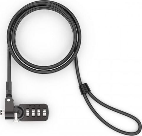 Kabllo sigurie për laptop Maclocks Blade BLD01CL, 1.8m, me kod numerik, argjendtë