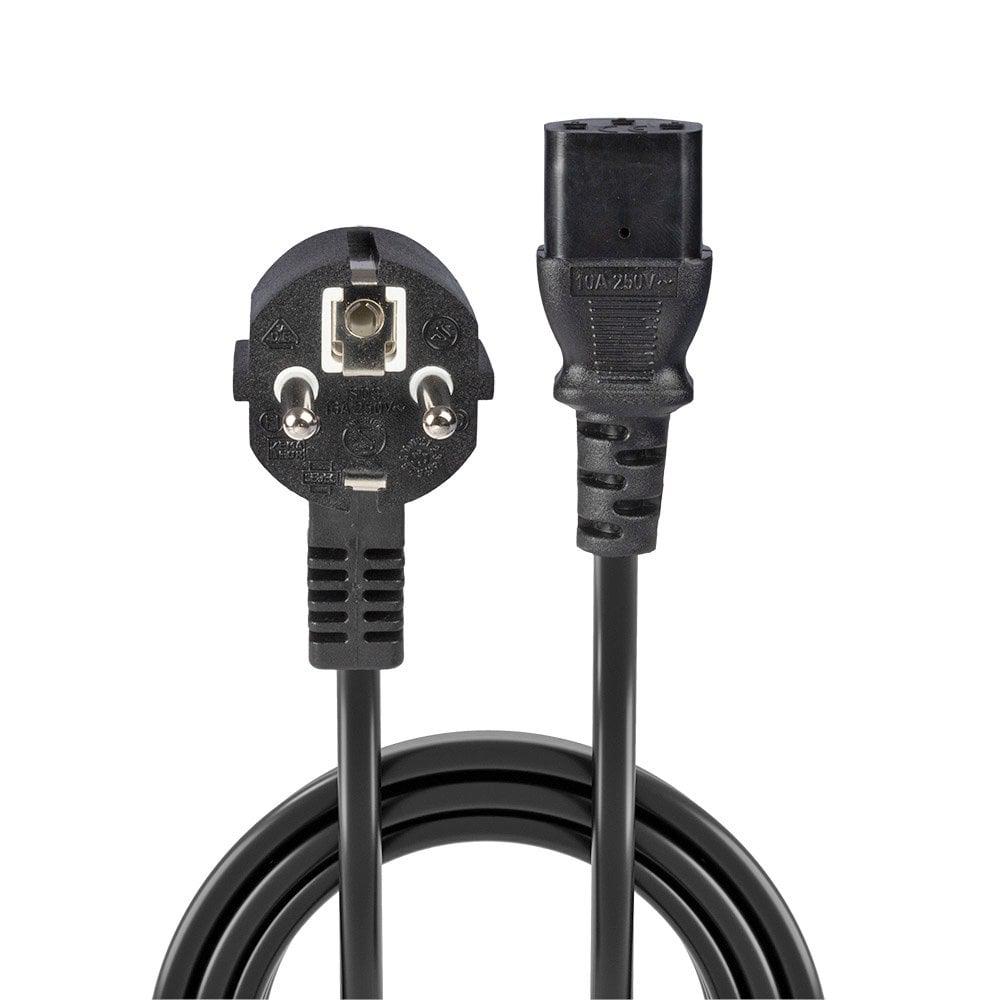 Kabllo rryme Lindy IEC 30336, 3m, IEC320 C13, e zezë