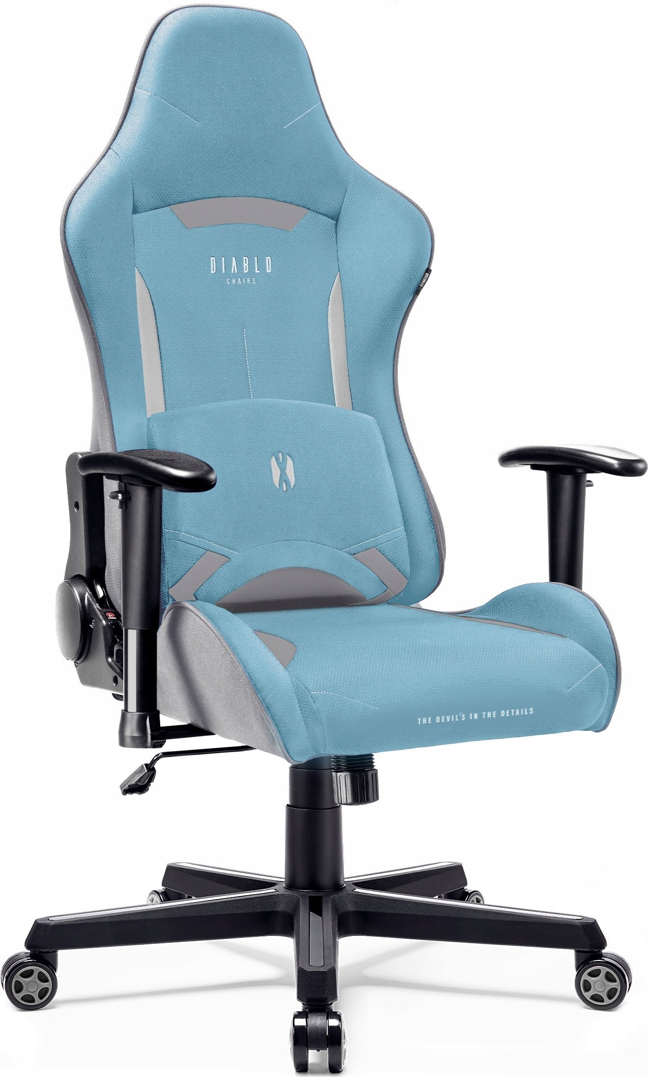 Jastëk lumbal Diablo X-Starter, memory foam, SoftTouch, blu