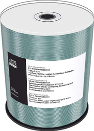 Disqe CD-R MediaRange MRPL505-C, 700MB, 52x, 100 copë, të bardha