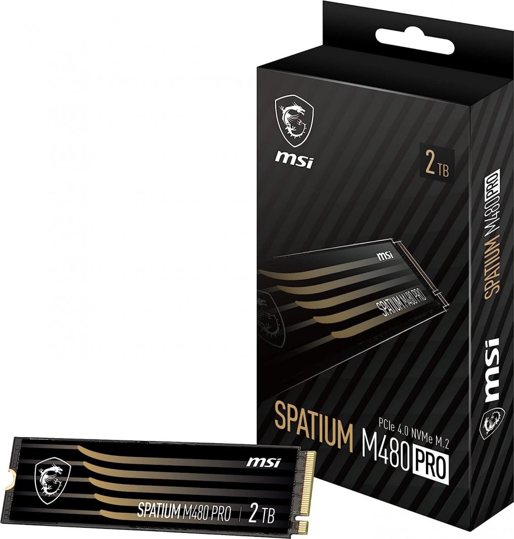 Disk SSD MSI Spatium M480 Pro, 2TB, M.2 2280 PCI-E x4 Gen4 NVMe