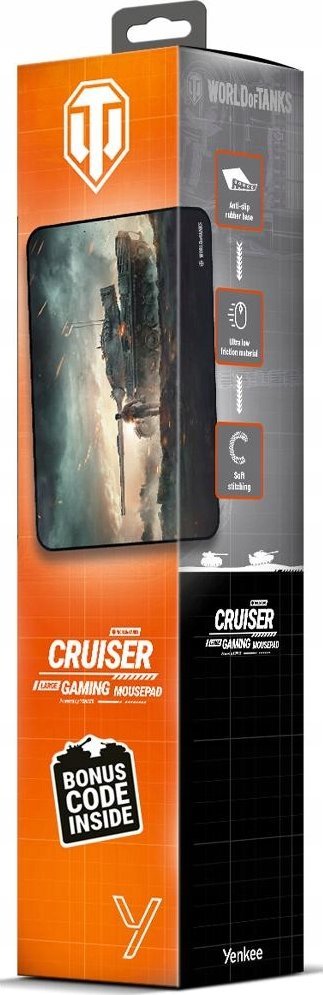 Mousepad gaming Yenkee Cruiser WT47, edicion World of Tanks, i zi