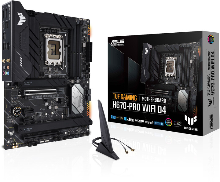Pllakë amë ASUS TUF GAMING H670-PRO WIFI D4 (DDR4) - Intel H670