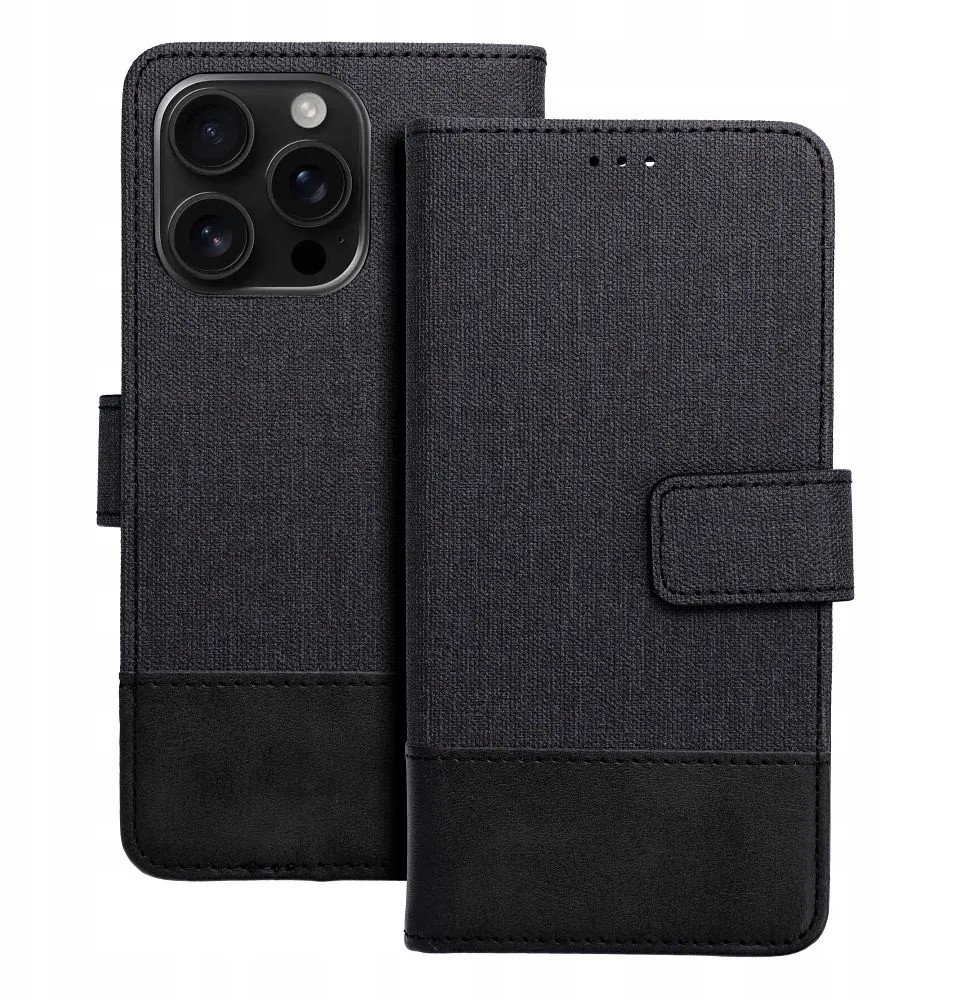 Kapak telefoni Siemens Book Case OEM GOMMA Book për Xiaomi Redmi Note 14 Pro 4G, tip book, me xhepa për karta, blu