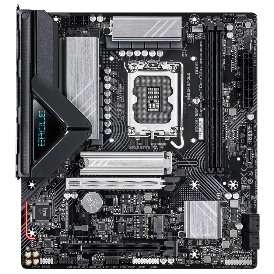 Pllakë amë Gigabyte B860M EAGLE, Micro-ATX, LGA 1851, DDR5 9066 MT/s, e zezë