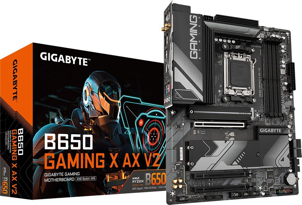 Pllakë amë Gigabyte B650 Gaming X AX V2, DDR5, WiFi 6E, e zezë