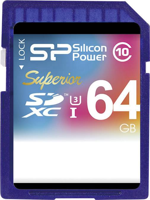 Kartë memorie Silicon Power Superior Pro, 64GB UHS-I U3 CLASS10, 90MB/S