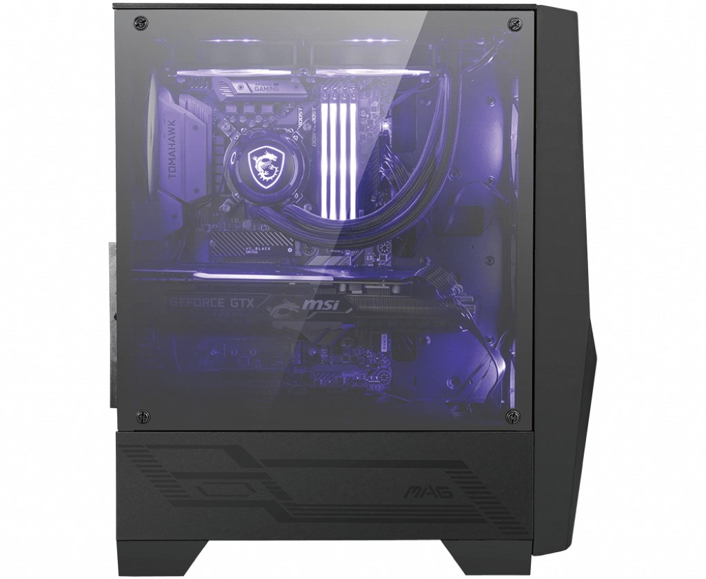 Kase kompjuteri MSI MAG Forge 100R, ATX, RGB, e zezë