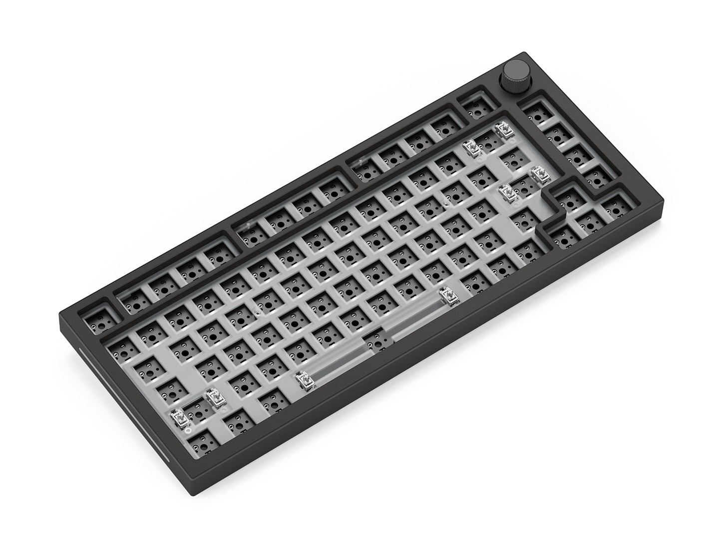 Pllakë çelësash Glorious GMMK Pro 75%, polikarbonat, ISO, transparente