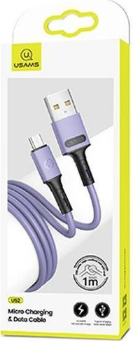 Kabllo USB Usams (69870-uu), USB-A në microUSB, 1 m, vjollcë
