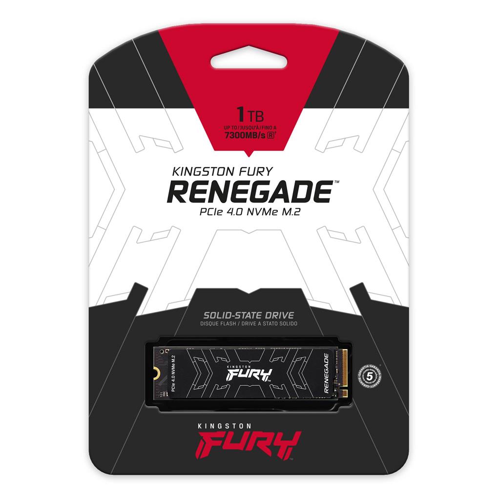 SSD M.2 Kingston FURY Renegade, 1TB, NVMe PCIe 4.0, i zi