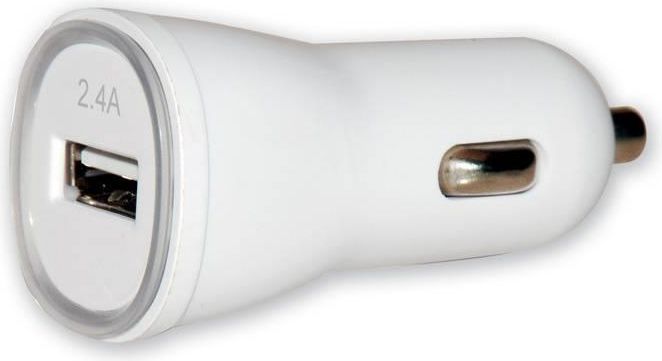 Karikues Techly 1x USB-A, 2.4A, i bardhë