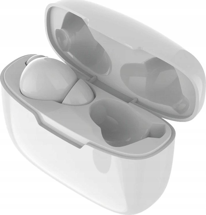 Kufje wireless 2GO Dynamic TWS, Bluetooth 5.0, me kuti karikimi, të bardha