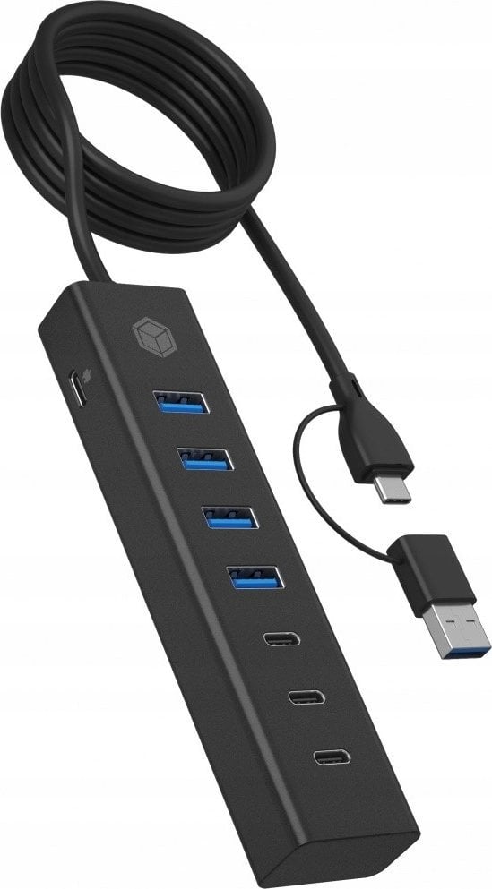 Hub USB ICY BOX IB-HUB1737-C3, USB 3.2 Gen 1 Type-C, 5000 Mbit/s, i zi