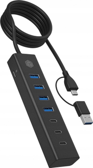 Hub USB ICY BOX IB-HUB1737-C3, USB 3.2 Gen 1 Type-C, 5000 Mbit/s, i zi