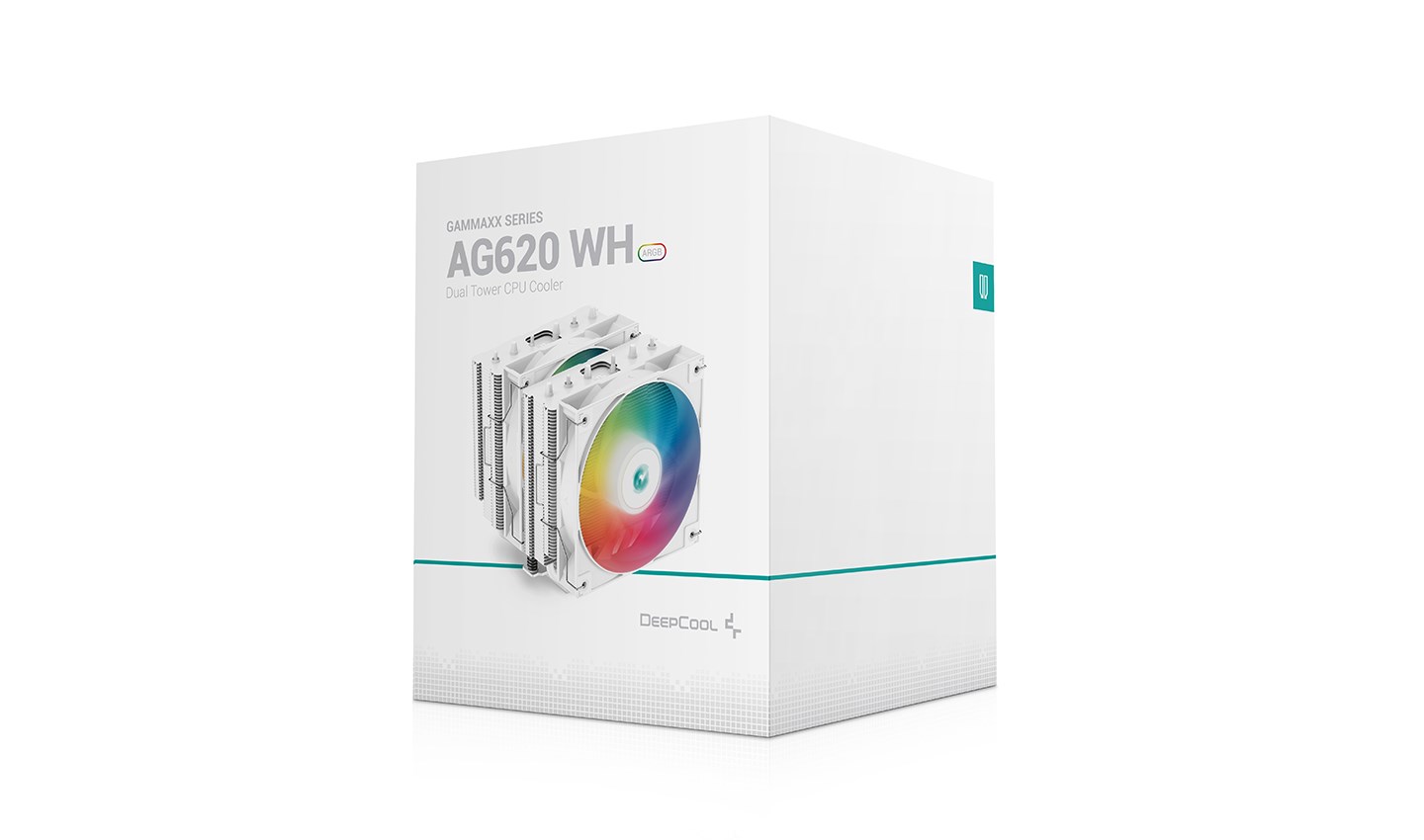 Ftohës CPU DeepCool AG620 WH ARGB, 120 mm, 260W TDP, i bardhë
