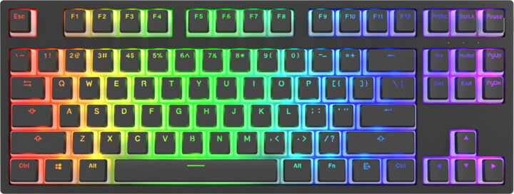 Tastierë Dark Project KD87A Pudding, Gateron Optical Red, US