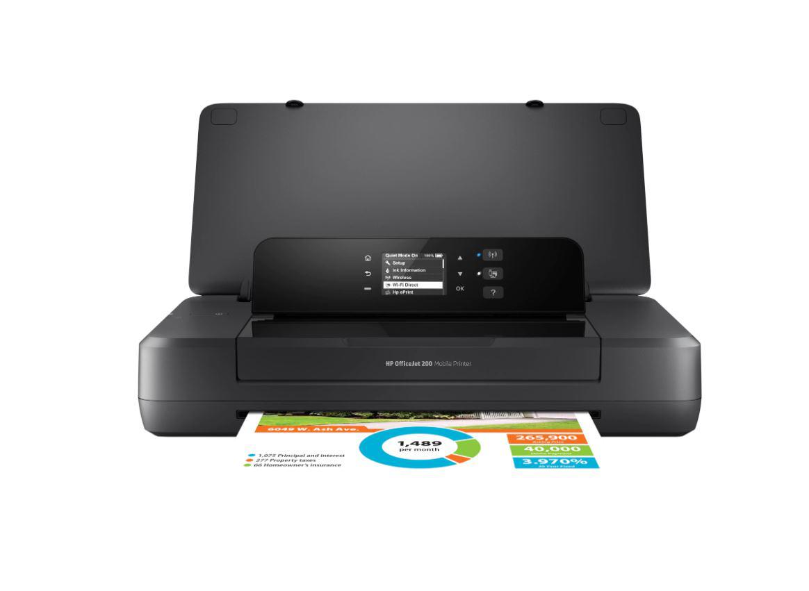 Printer portativ HP OfficeJet 200 Mobile Printer CZ993A, inkjet, wireless, i zi